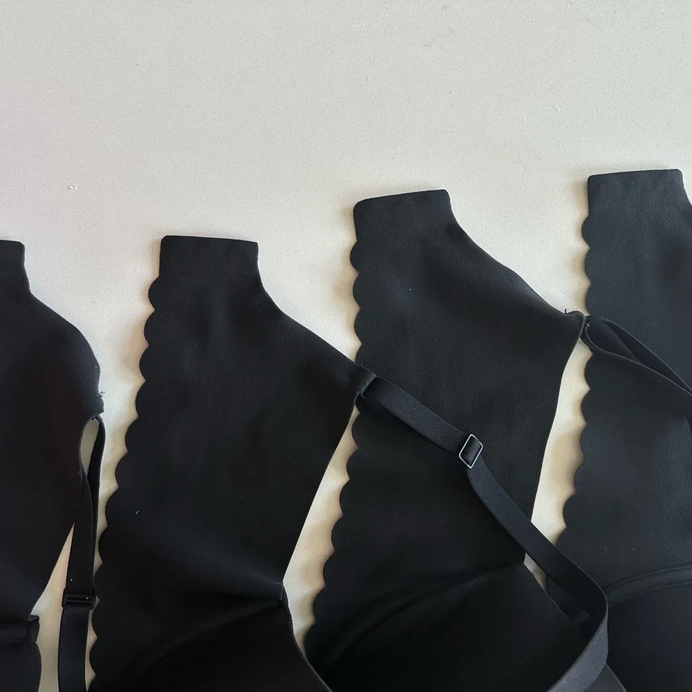 *4 Pack!* Aerie SMOOTHEZ Demi Lightly Lined Bra True Black 36DD - Picture 5 of 16